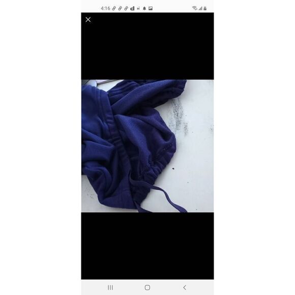 FABLETICS DARK BLUE LONG SLEEVE DRAWINGS PULLOVER SZ.S EUC - Picture 4 of 5